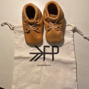 Tan Leather Freshly Picked Baby Shoes